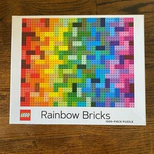 Lego Rainbow Bricks 1000 Piece Puzzle Complete